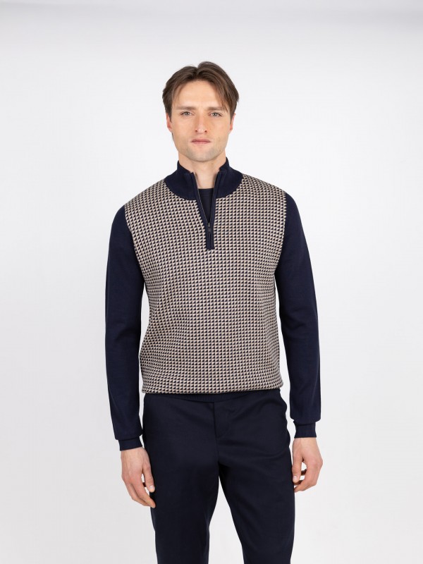 Suter de medio cierre con patrn