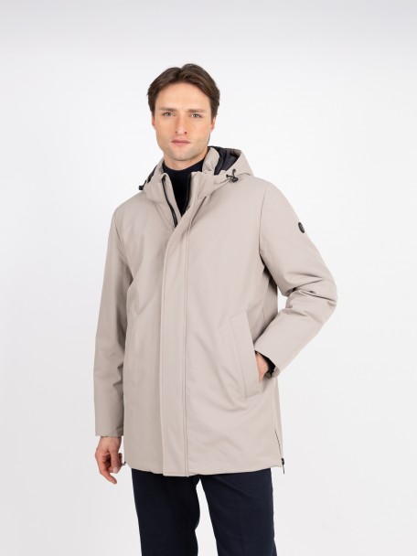 Parka t�cnica com capuz