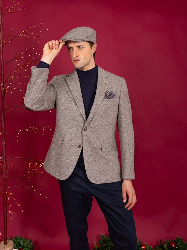 Wool beret with pattern Wool beret with pattern