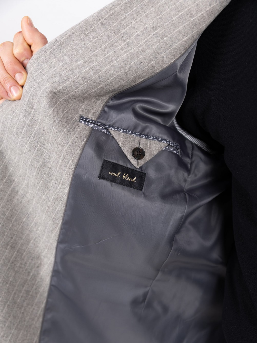 Double-breasted wool blazer