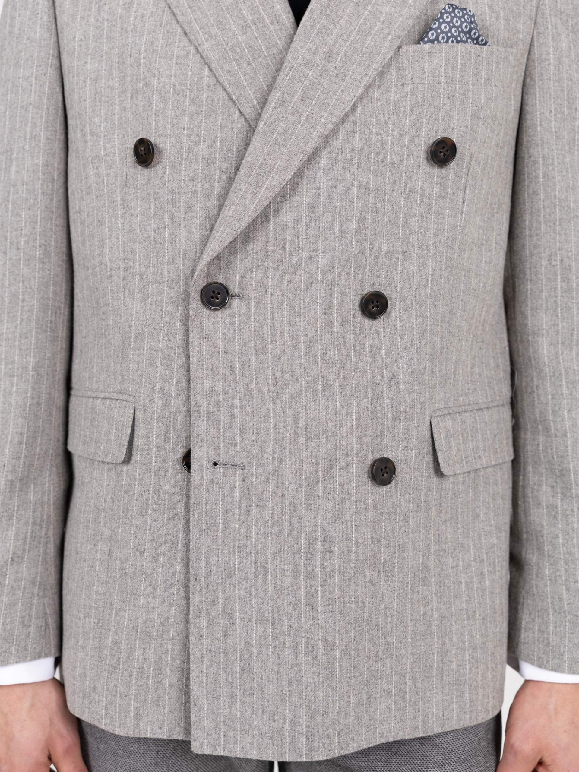 Double-breasted wool blazer