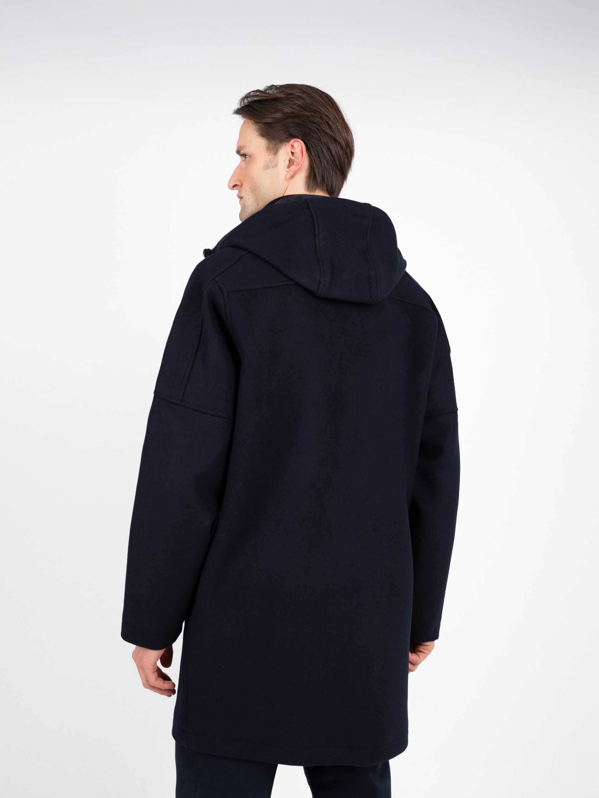 Plain wool anorak