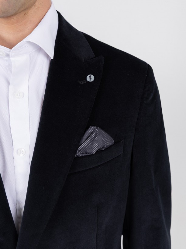 Slim fit velvet regular fit
