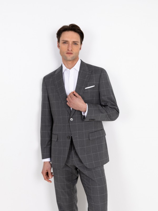 Regular Fit checked suit Regular Fit checked suit