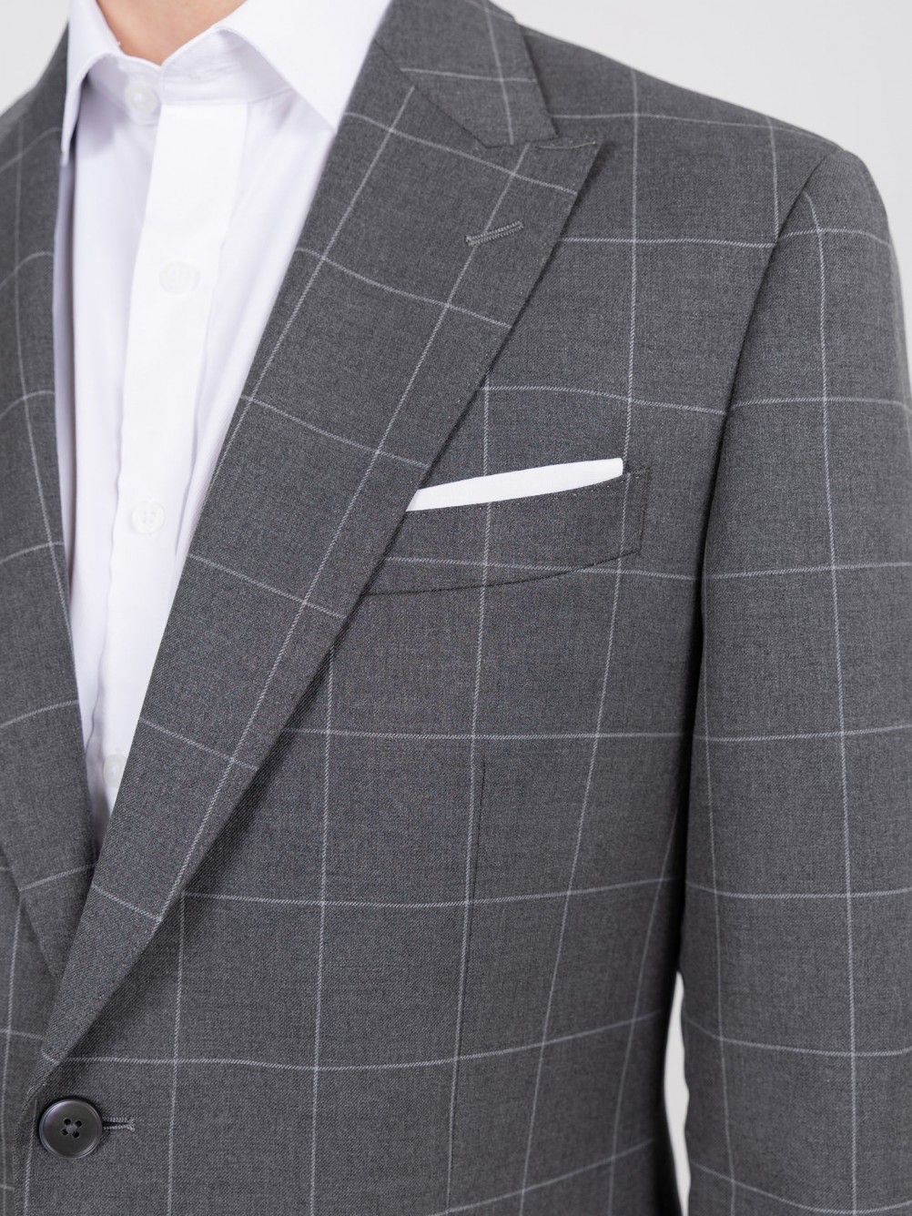 Regular Fit checked suit