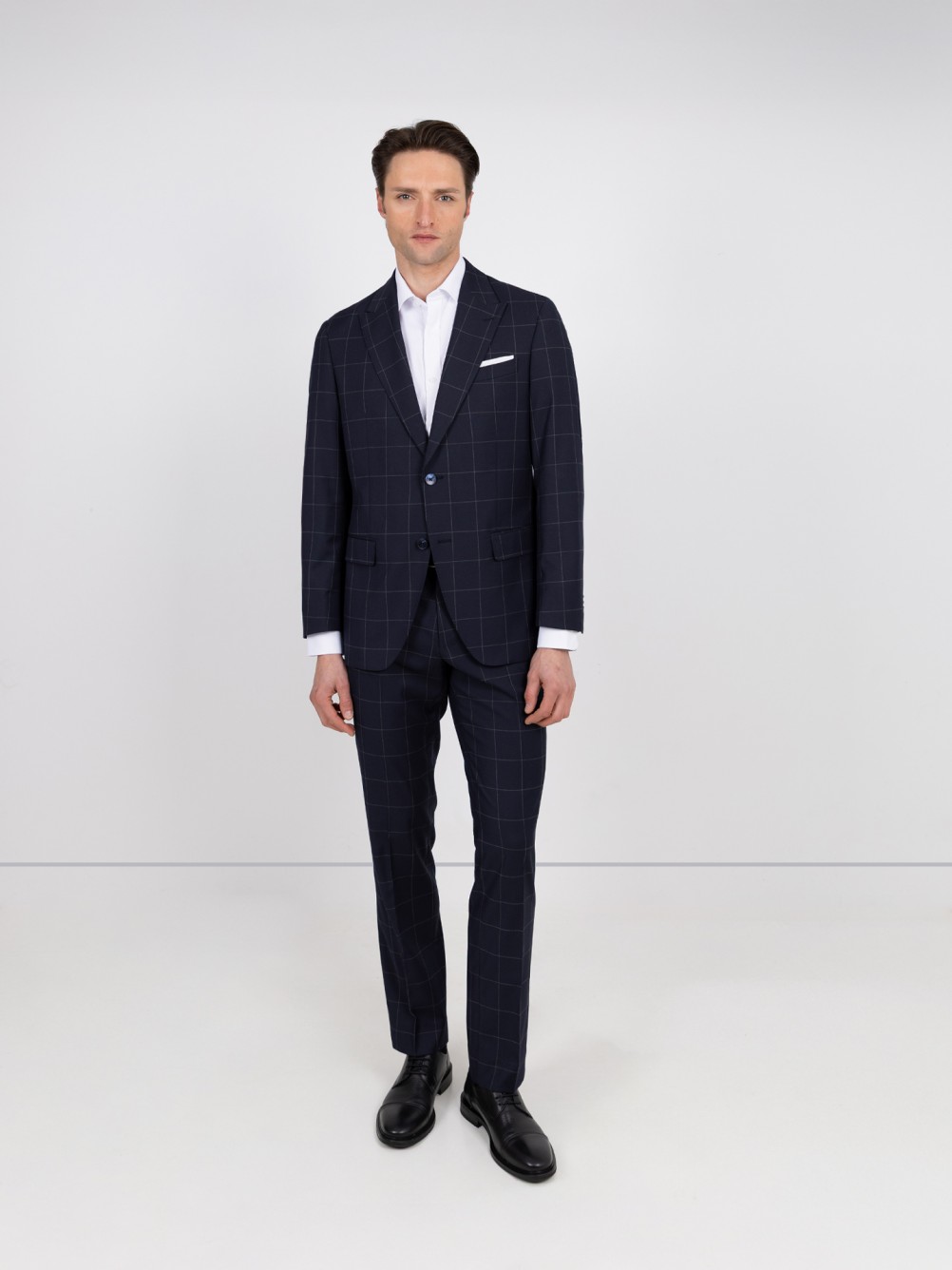 Traje de cuadro escocés de corte Regular Fit