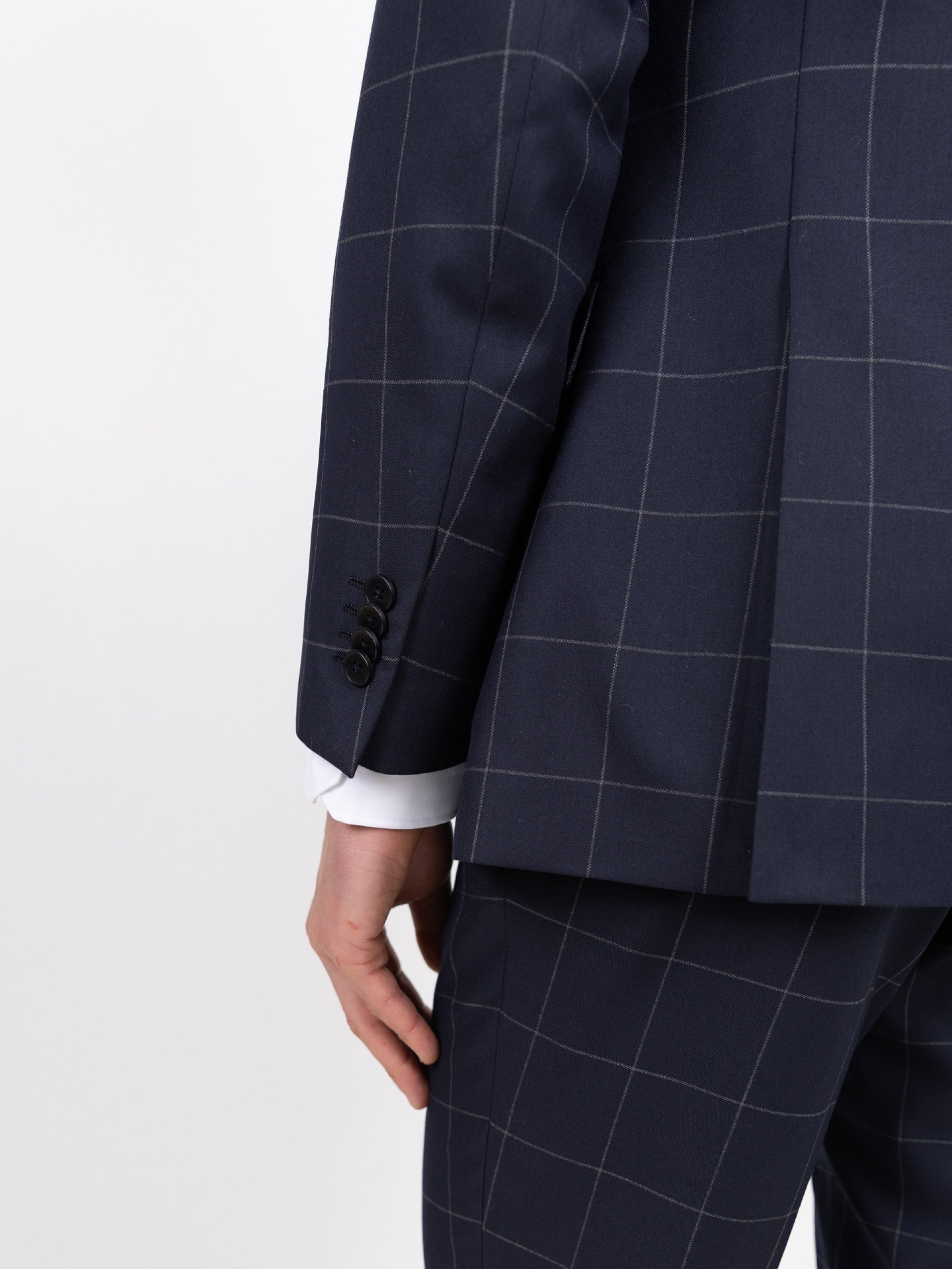 Regular Fit checked suit