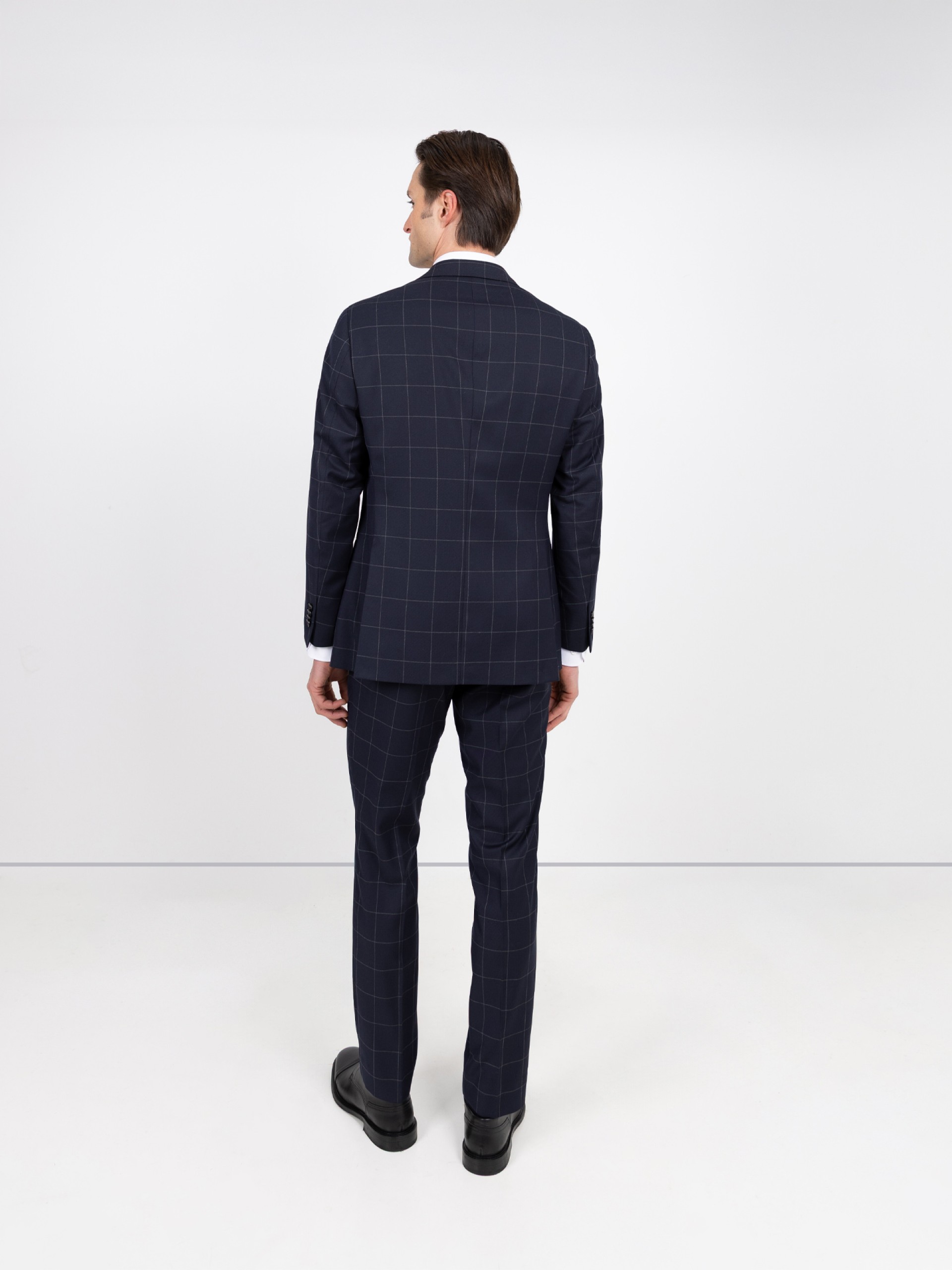 Regular Fit checked suit