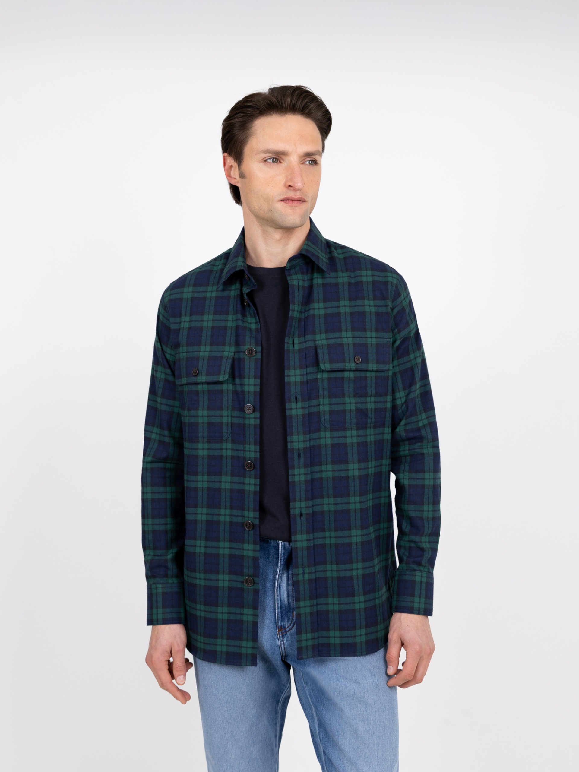 Plaid cotton shirt