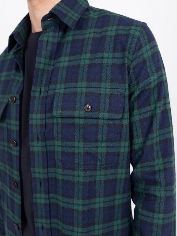 Plaid cotton shirt