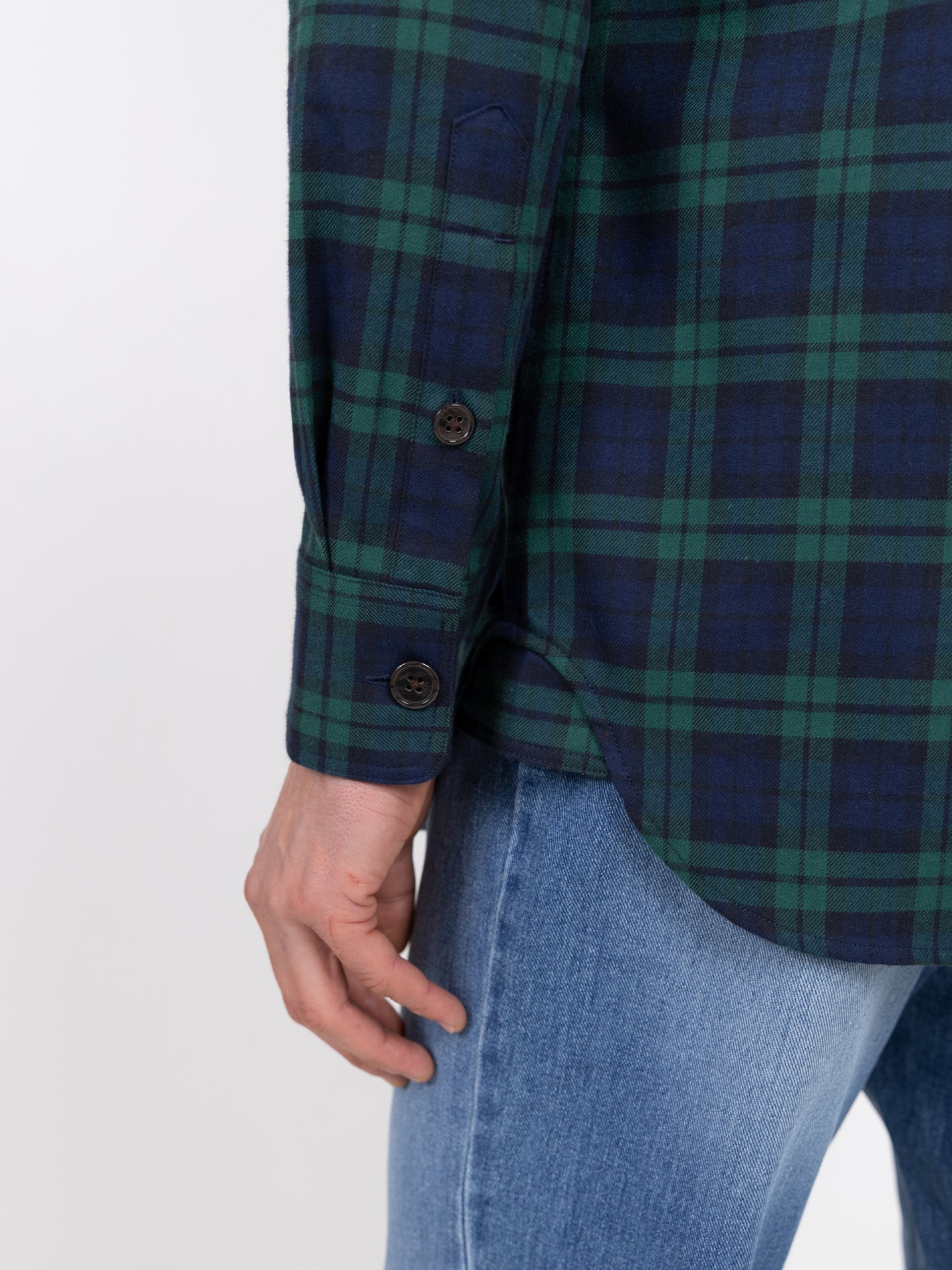 Plaid cotton shirt