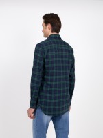 Camisa de algodón de cuadros Camisa de algodón de cuadros