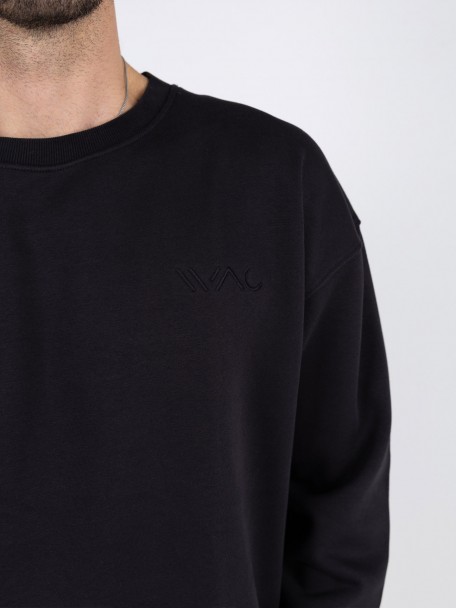 Sweatshirt lisa com logótipo WAC Sweatshirt lisa com logótipo WAC