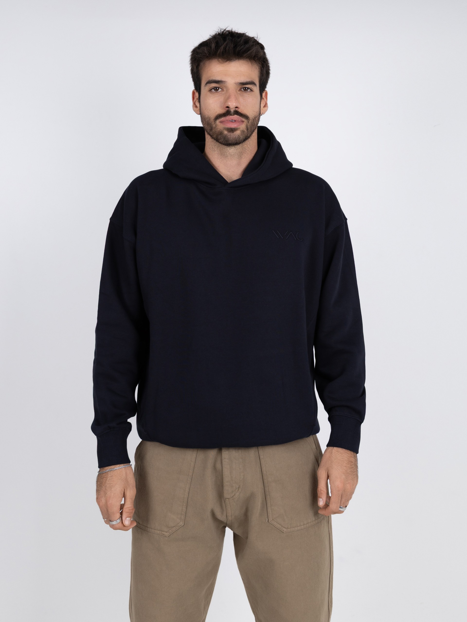 Basic plain hoodie with WAC logo