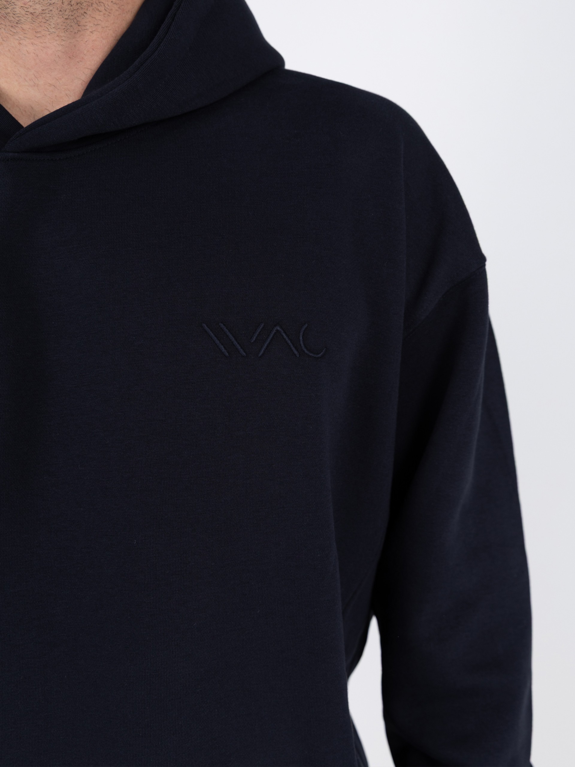 Basic plain hoodie with WAC logo