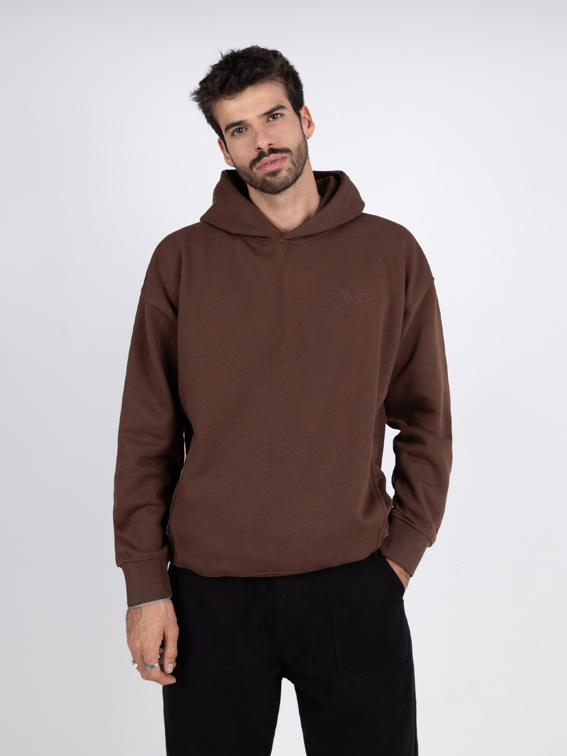 Basic plain hoodie with WAC logo