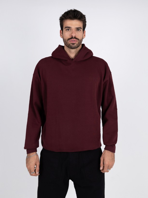 Basic plain hoodie with WAC logo