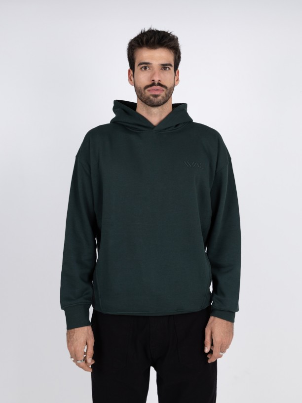 Basic plain hoodie with WAC logo