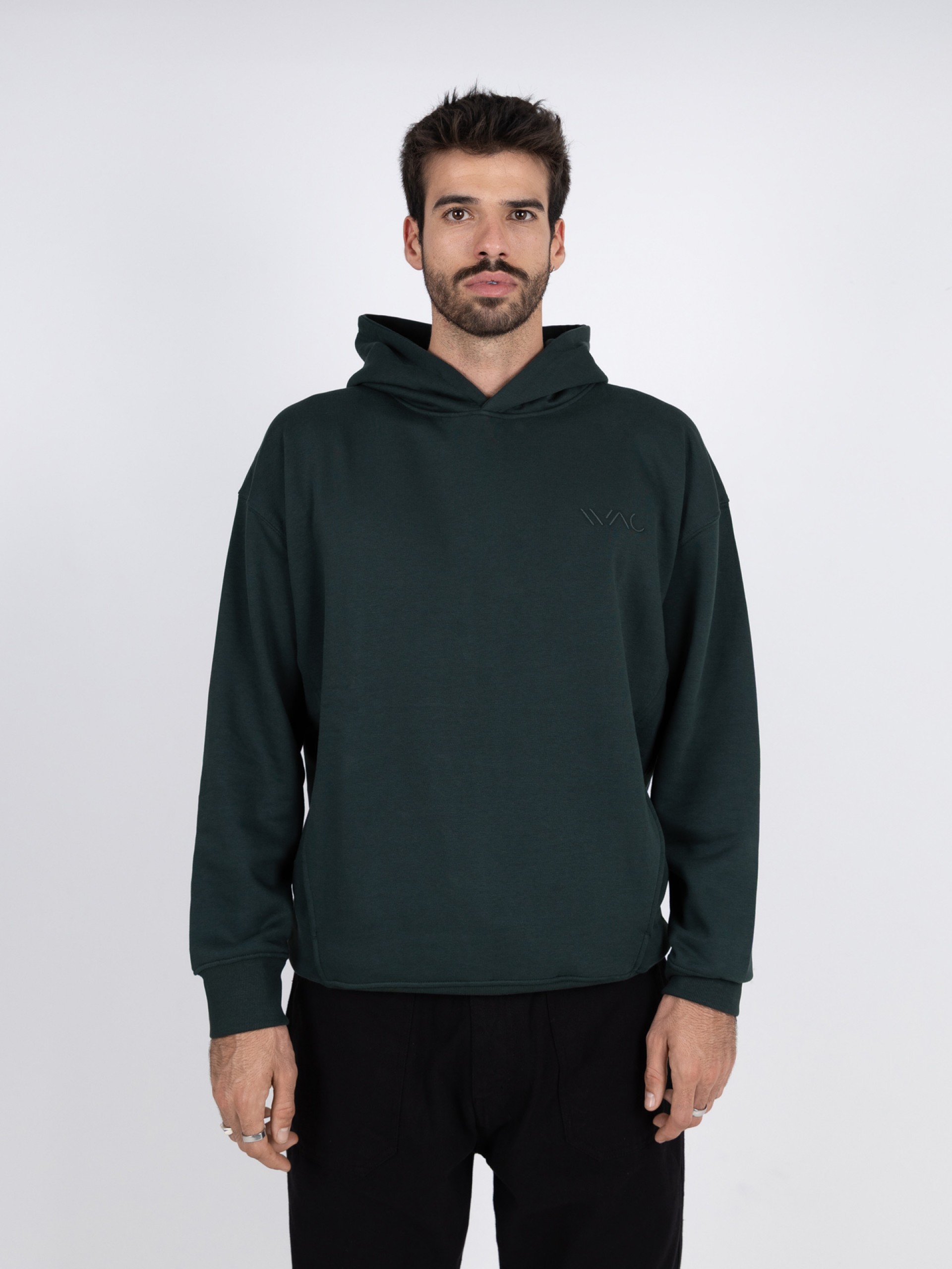 Basic plain hoodie with WAC logo