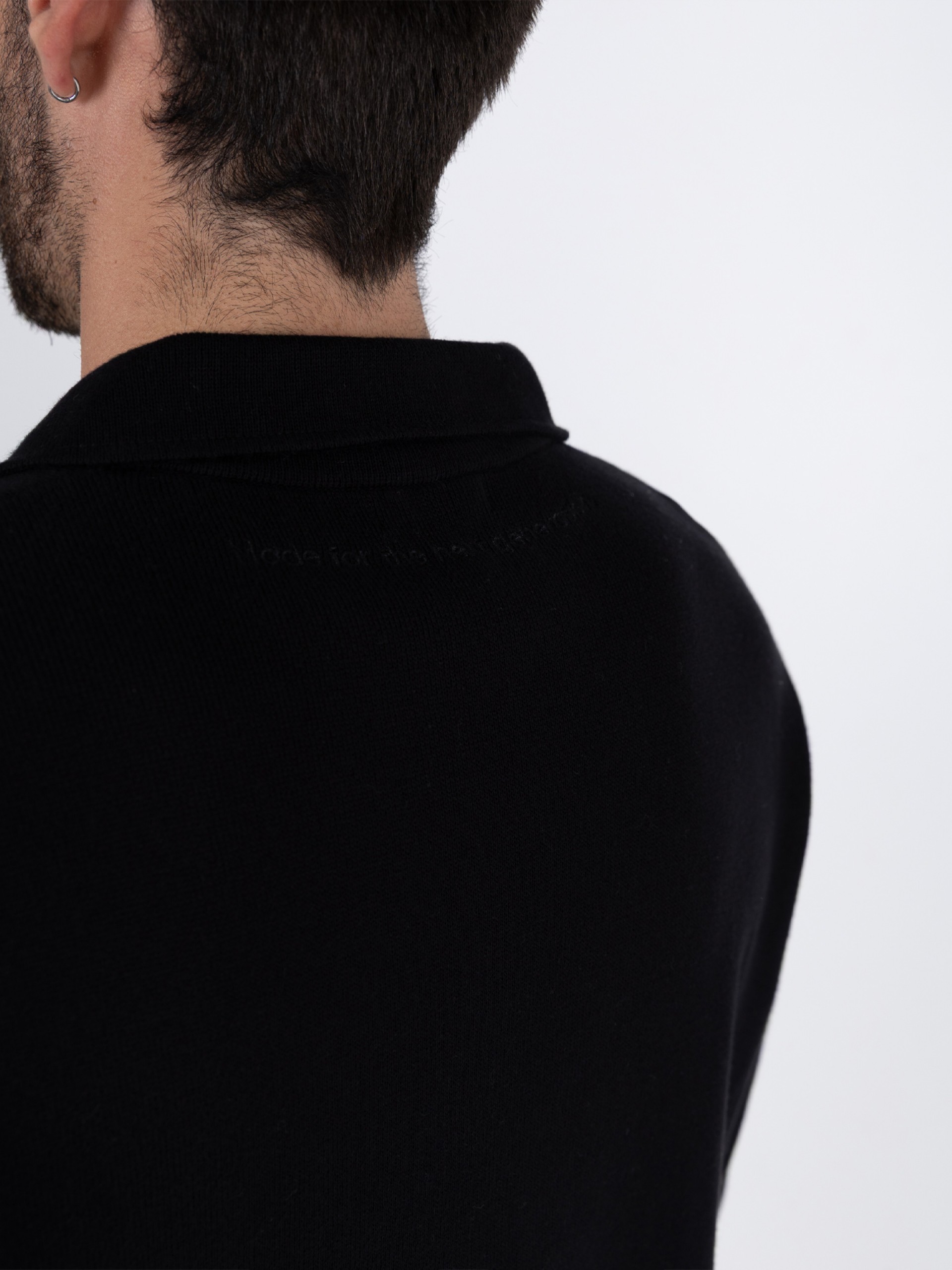 Plain half-zip knit with WAC logo