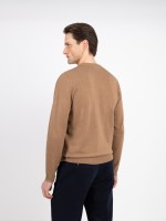 Camisola de malha com efeito entrançado Camisola de malha com efeito entrançado