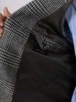 Wool blazer with a checked pattern