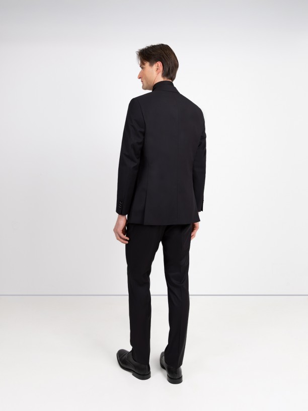 Fato de micro padr�o Slim fit