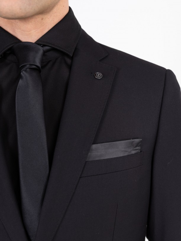 Fato de micro padr�o Slim fit