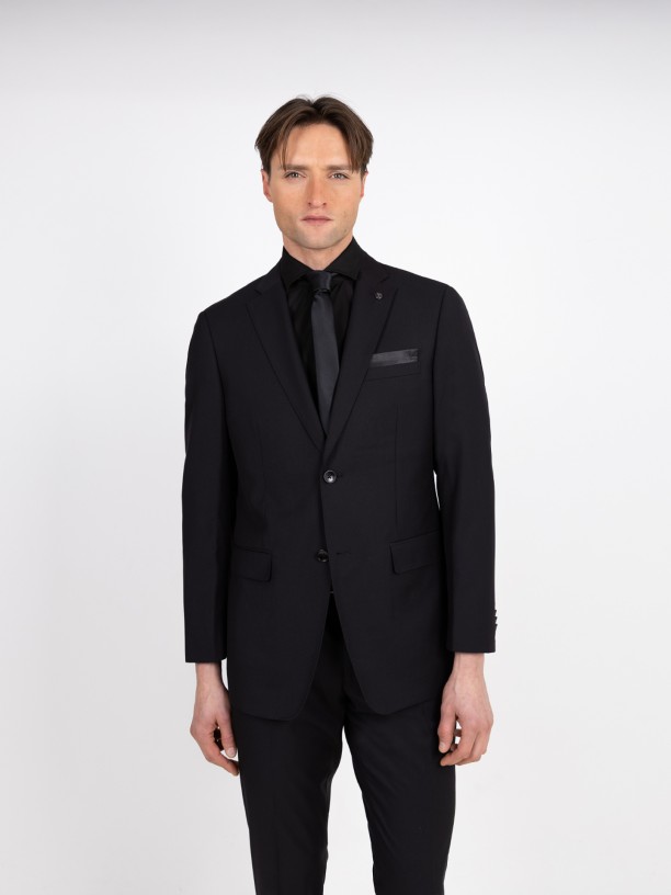 Fato de micro padr�o Slim fit