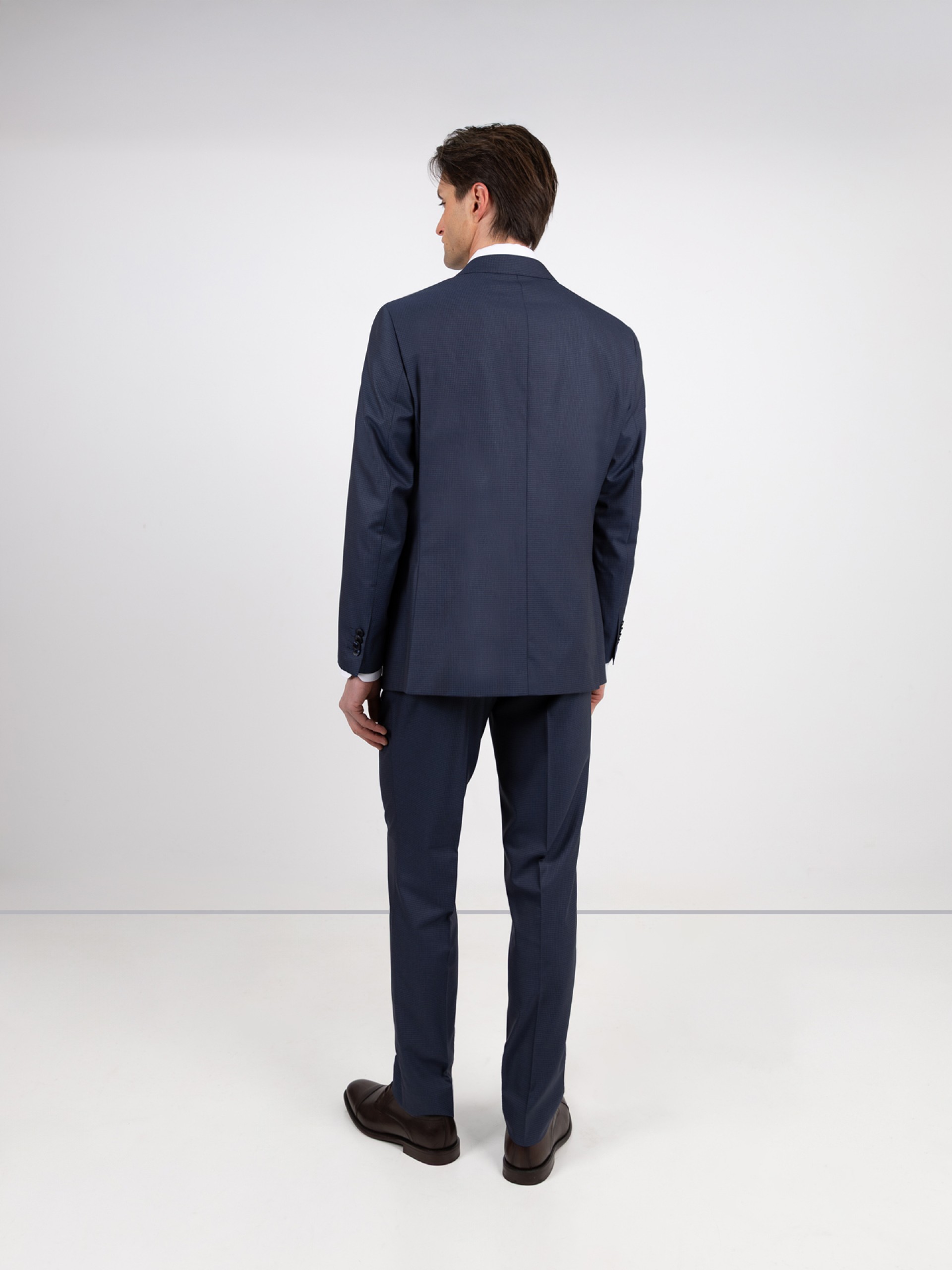 Fato de micro padrão regular fit