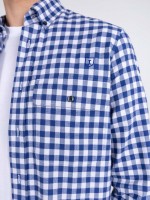 Camisa de algodón con estampado de cuadros Camisa de algodón con estampado de cuadros