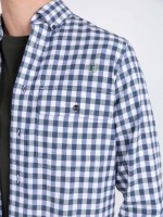 Camisa de algodón con estampado de cuadros Camisa de algodón con estampado de cuadros