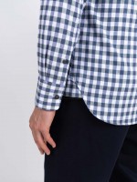Camisa de algodón con estampado de cuadros Camisa de algodón con estampado de cuadros