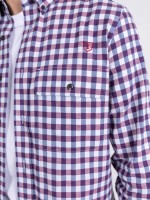 Camisa de algodón con estampado de cuadros Camisa de algodón con estampado de cuadros