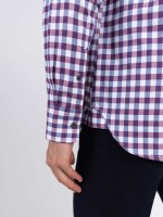 Camisa de algodón con estampado de cuadros Camisa de algodón con estampado de cuadros