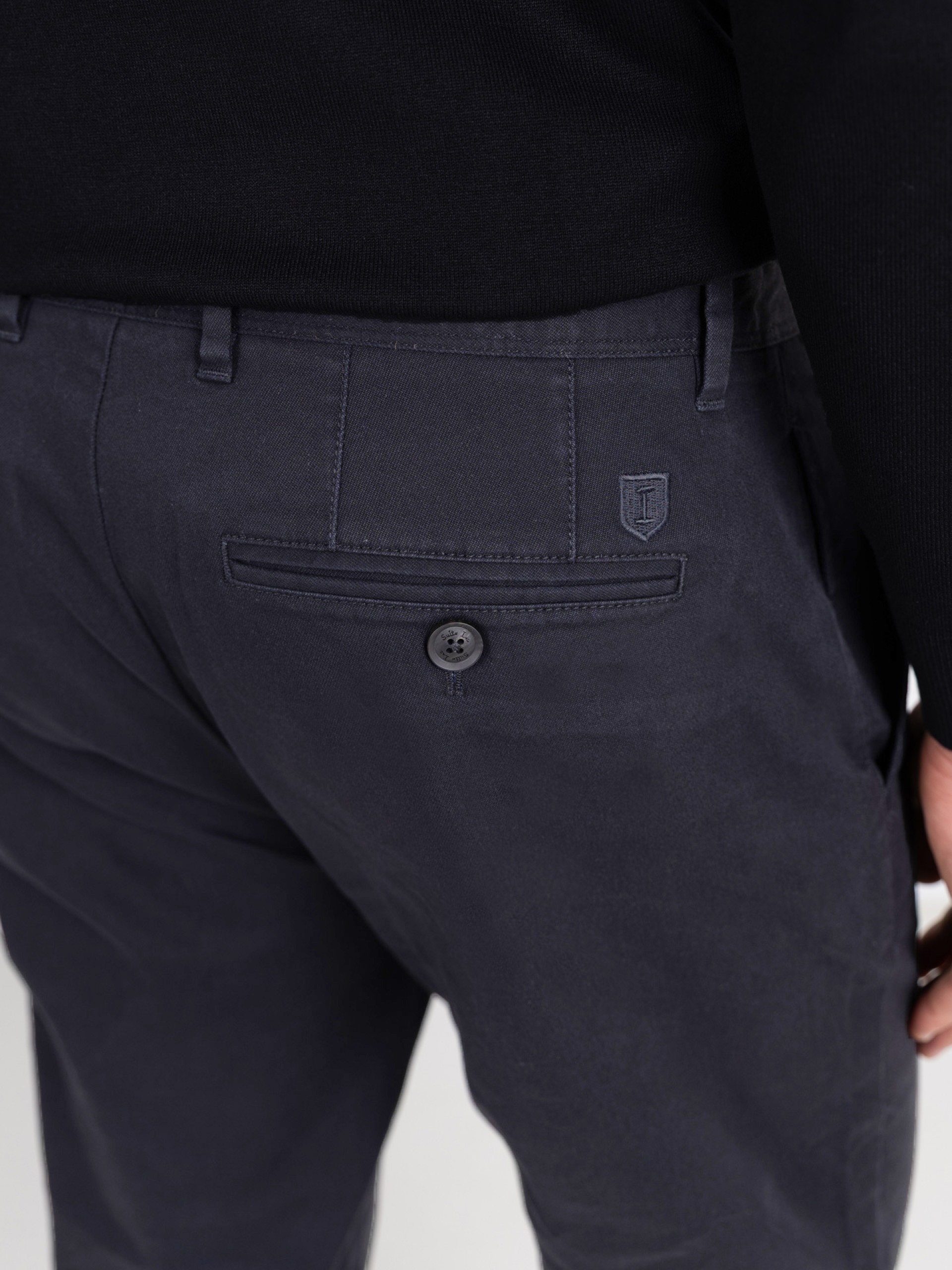 Stretch cotton chino pants