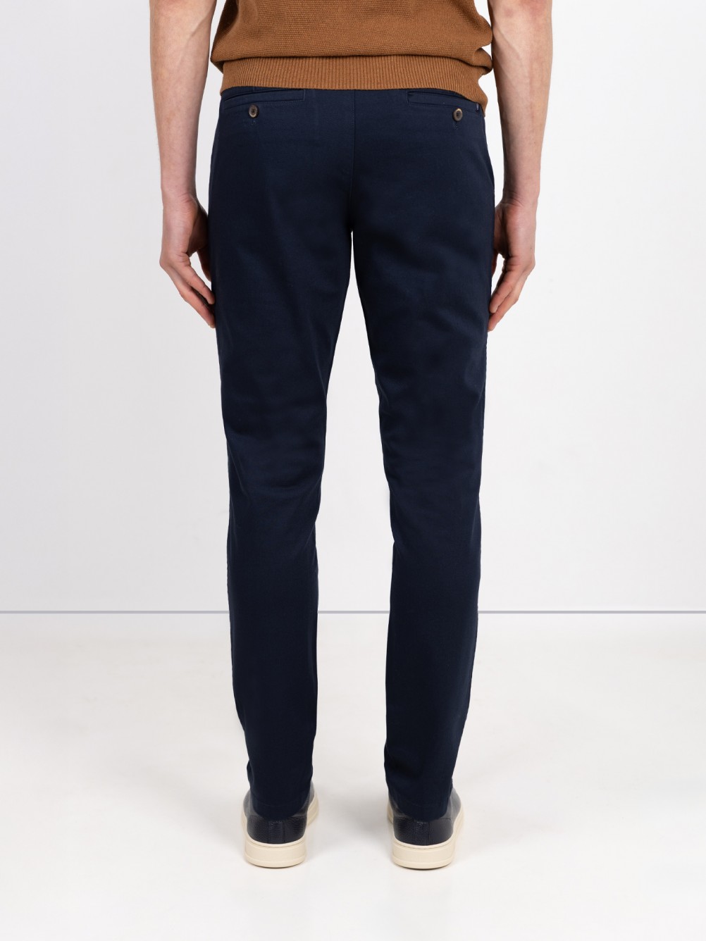 Pantalones chino de algod�n el�stico