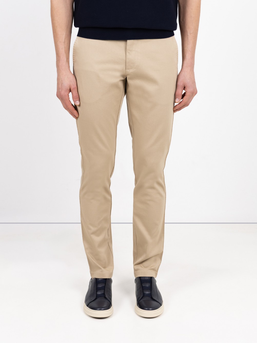 Pantalones chino de algodón elástico