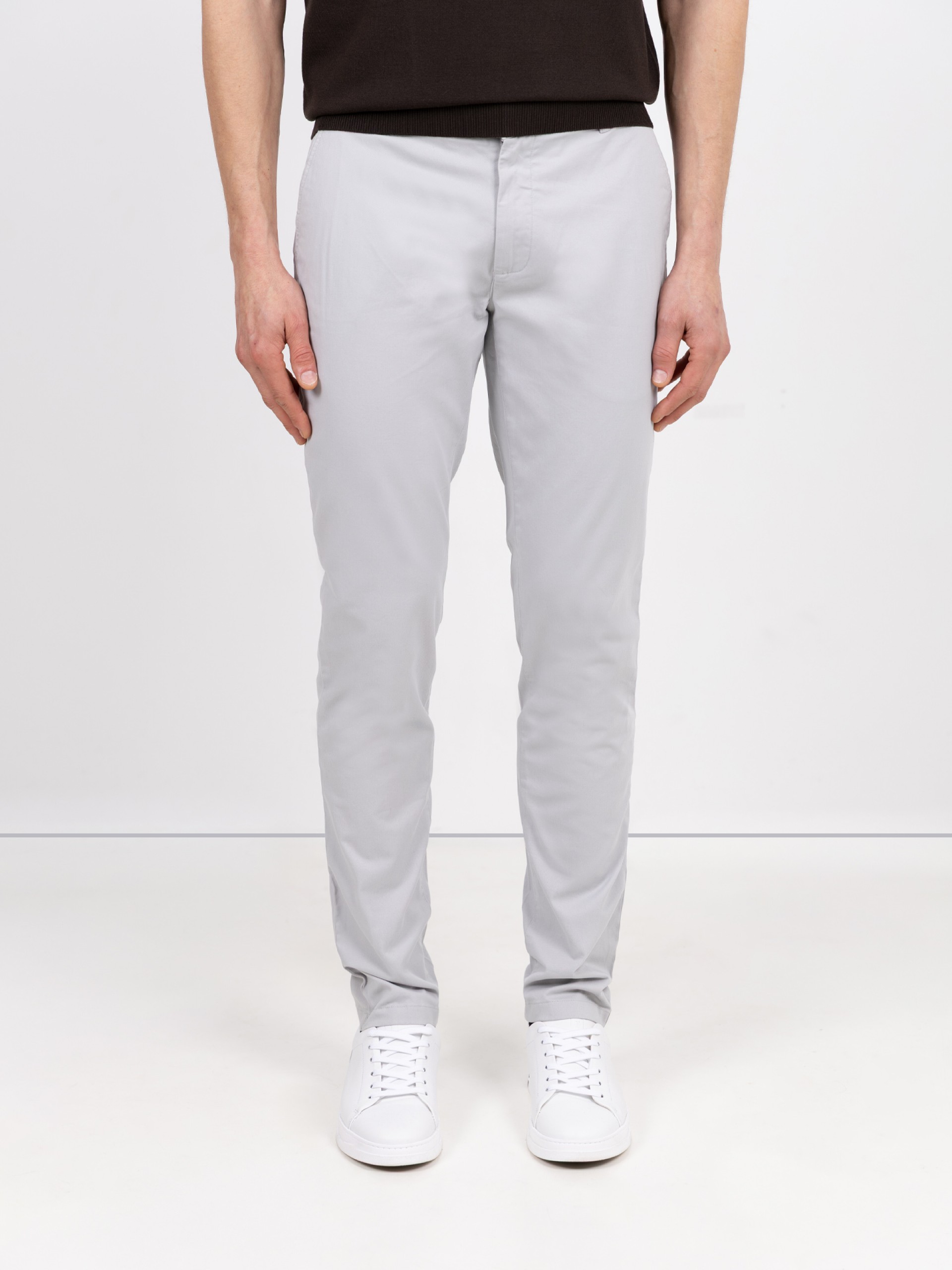 Stretch cotton chino trousers
