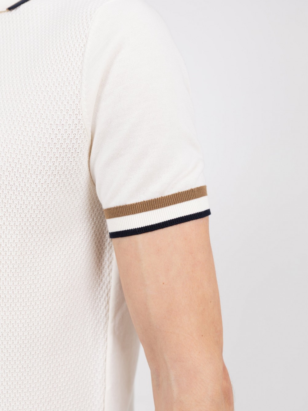 Polo de punto estructurado de algod�n