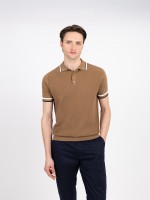 Polo de punto estructurado de algod�n