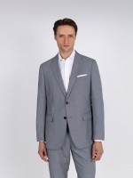 Fato de micro padrão regular fit Fato de micro padrão regular fit