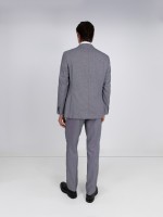 Fato de micro padrão regular fit Fato de micro padrão regular fit