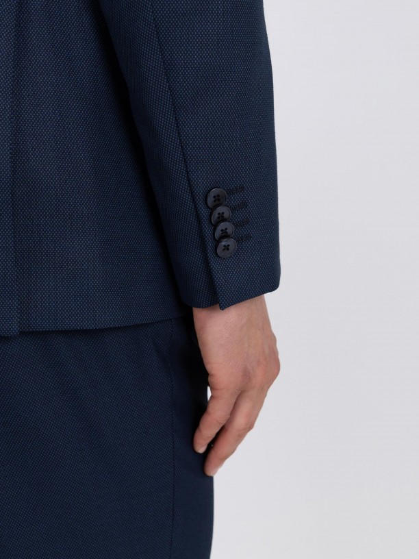 Regular Fit micro-pattern Suit