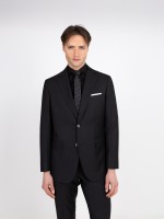Fato liso regular fit com lã Fato liso regular fit com lã