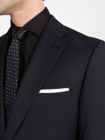 Fato liso regular fit com lã Fato liso regular fit com lã