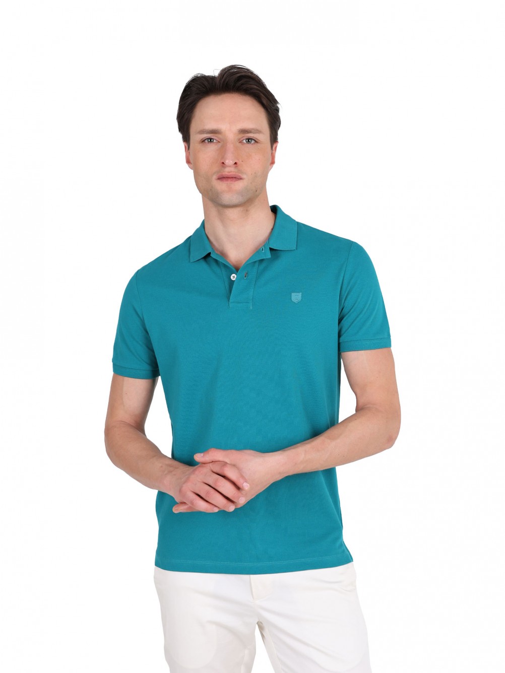 Polo piqué 100% algodão