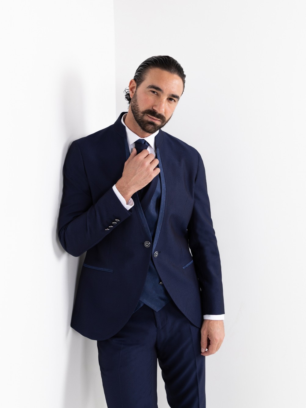 Fato de noivo com colete slim fit