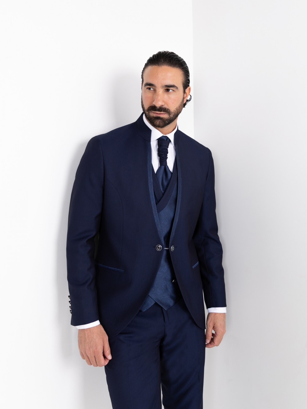 Fato de noivo com colete slim fit