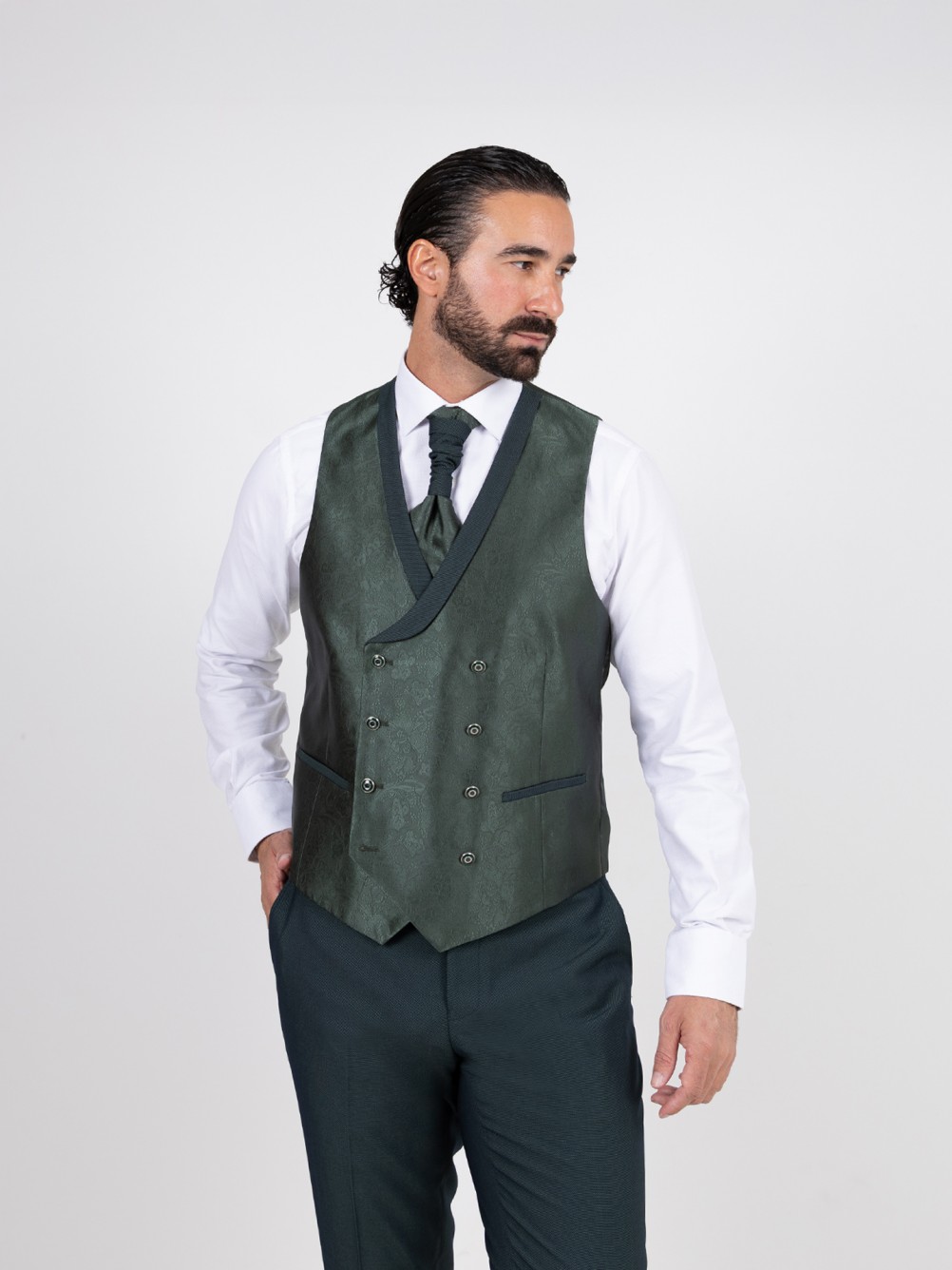 Fato de noivo com colete slim fit